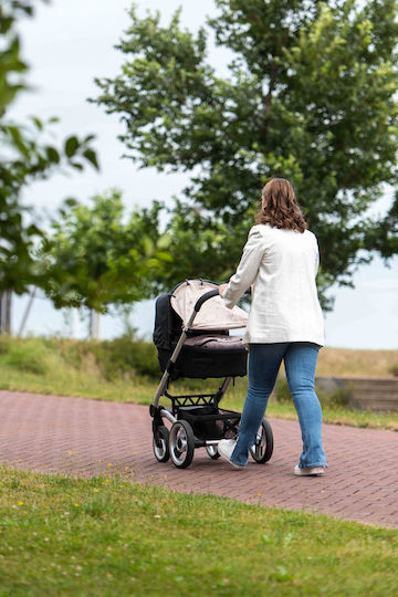 Dooky Sunshade Stroller Beige Romantic Leaves