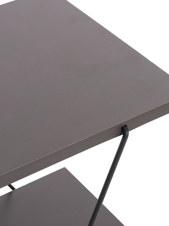 TV Stand Wooden Tars Gray L120xW32xH33cm