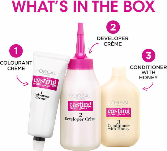 L'Oreal Paris Casting Creme Gloss Vopsea Temporară De Păr Fără Amoniac 801 Blond Satinat 48ml