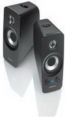 Creative T15 Ασύρματα Ηχεία Υπολογιστή 2.0 με Bluetooth και Ισχύ 11W σε Μαύρο Χρώμα