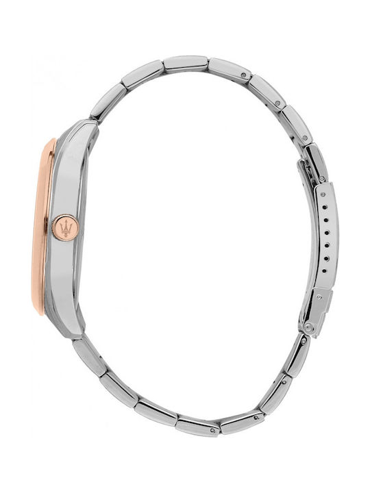 Maserati Uhr Batterie mit Metallarmband