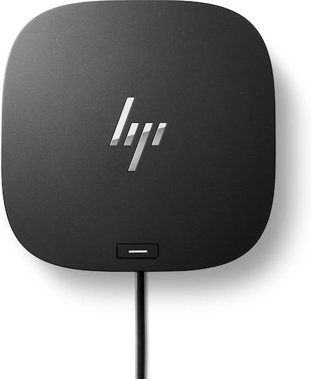 HP G5 USB-C Docking Station with HDMI/DisplayPort 4K PD Ethernet and Support for 2 Monitors Black