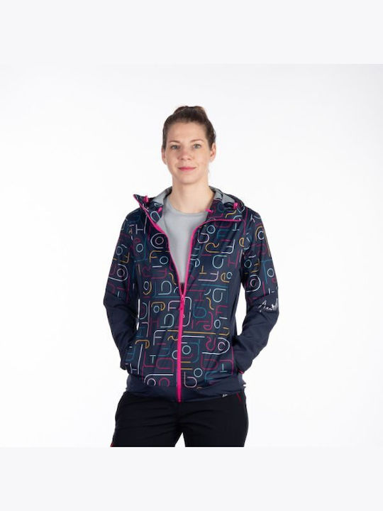 Women's Running Short Sports Jacket for Winter with Hood