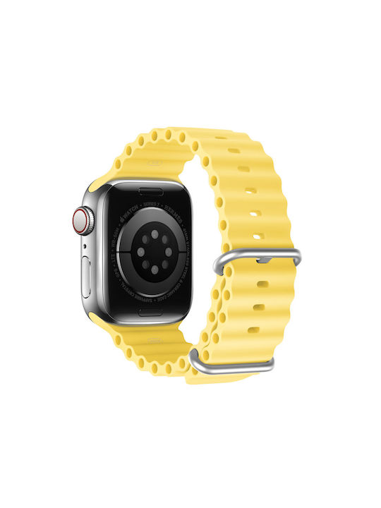 Dux Ducis OceanWave Version Λουράκι Σιλικόνης Κίτρινο (Apple Watch 38/40/41mm)