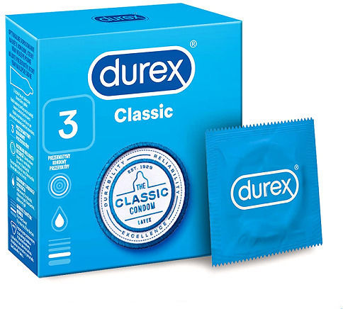 Durex Προφυλακτικά Classic 3τμχ 54mm Natural