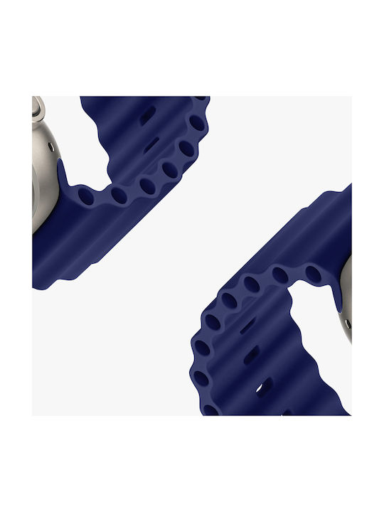 Dux Ducis OceanWave Version Λουράκι Σιλικόνης Navy Μπλε (Apple Watch 38/40/41mm)