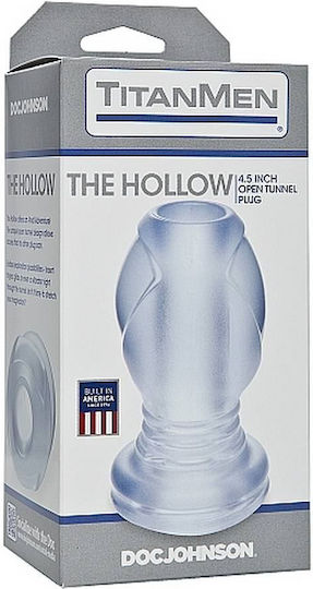 Doc Johnson TitanMen The Hollow Plug Anal Plug Clear 11.7cm