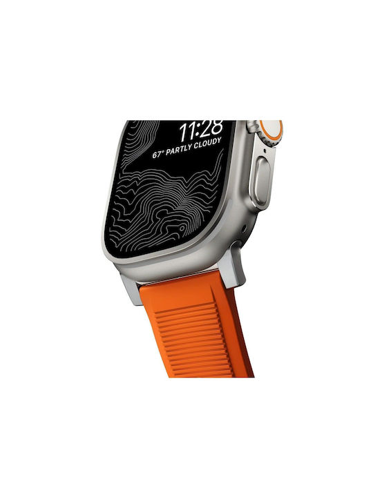 Nomad Rugged Λουράκι Σιλικόνης Πορτοκαλί (Apple Watch 42/44/45mm / 49mm)