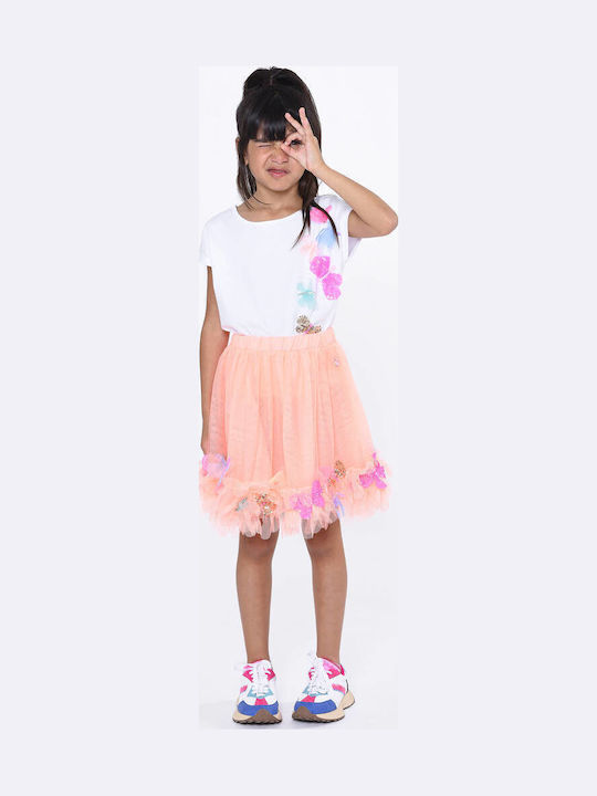 Kinder Tutu Rock aus Tüll Orange