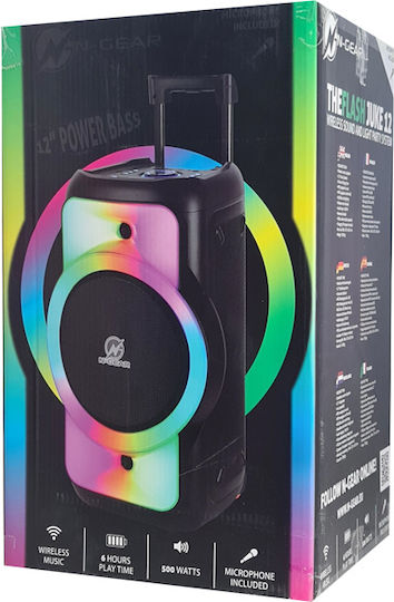 N-Gear Boxă Karaoke Cu Microfon Wireless Juke 12 Negru