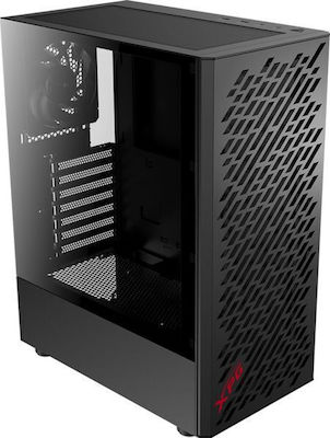 Adata 75261054 Midi Tower Computer Case with Window Panel Black