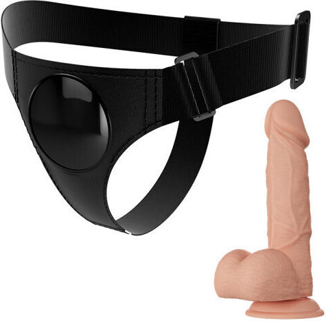 Pretty Love Tom Harness με Dildo 14.5cm στο χρώμα του δέρματος