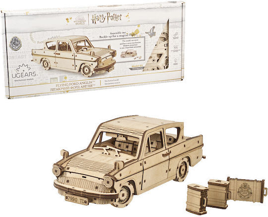 Ugears Jucărie de Construcție din Lemn Flying Ford Anglia