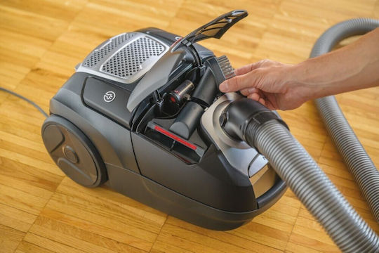 Hoover HE520PET 011 Ηλεκτρική Σκούπα 700W με Σακούλα 3.5lt Μαύρη