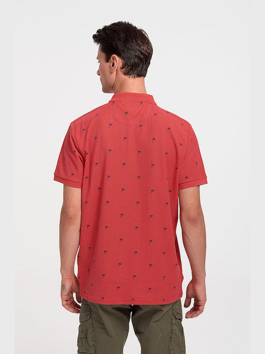 Rebase Ανδρικό T-shirt Polo Watermelon