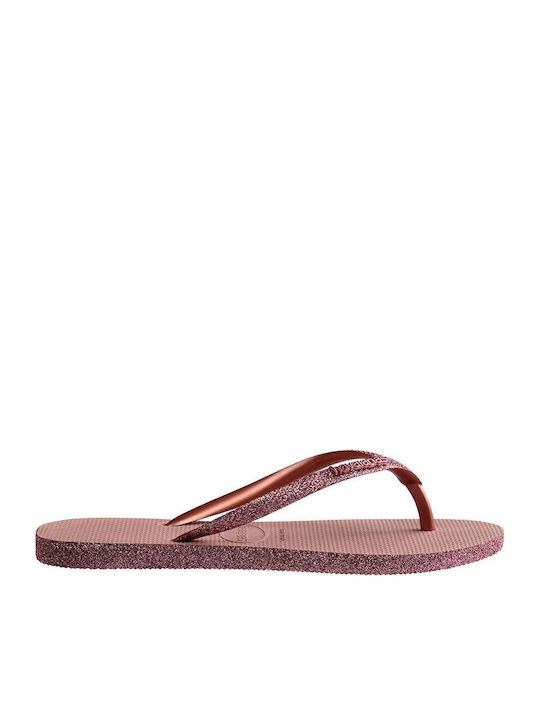 Slim Sparkle II Damen Zehentrenner Golden Blush