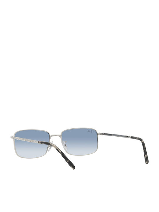 Ray Ban Ochelari de soare Argintiu cu Cadru & Albastru Lentilă