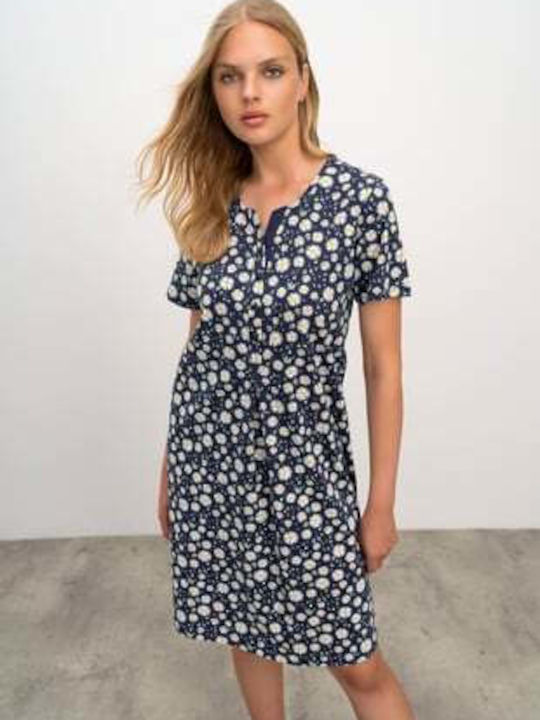 Vamp Summer Women's Nightdress Navy Blue