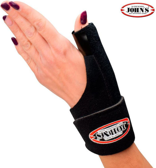 Johns Elastic Forearm with Thumb & Strap in Black Color 120217