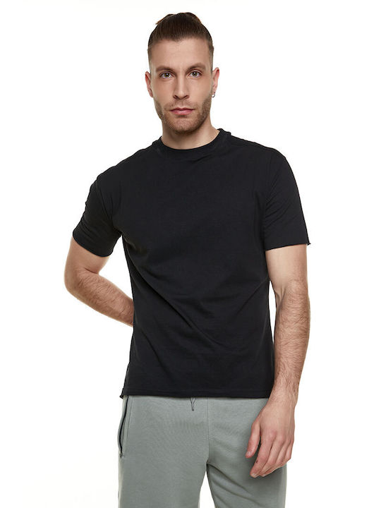 Bodymove T-shirt Bărbătesc cu Mânecă Scurtă Negru