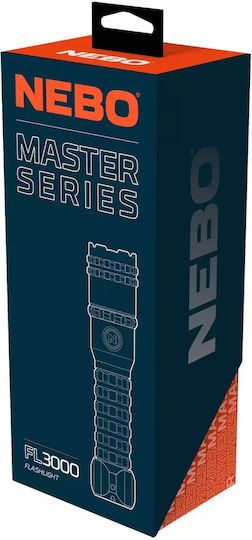 Nebo Wiederaufladbar Taschenlampe LED IP67 mit maximaler Helligkeit 3000lm Orange