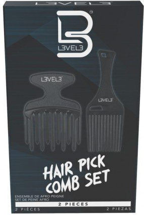 L3vel3 Comb 2 Pieces 03354 Hair Combs Set