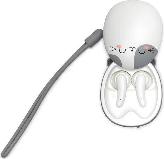 Legami Milano Be Free In-ear Bluetooth Handsfree Ακουστικά με Θήκη Φόρτισης Kitty