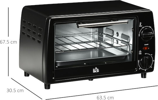 HomCom Electric Countertop Oven 10lt without Burners