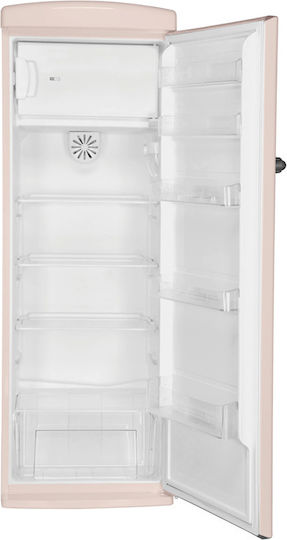 Fram Retro Μονόπορτο Ψυγείο 316lt Υ176.9xΠ60.5xΒ63.5εκ. Ροζ FSD-VRR315BGF+