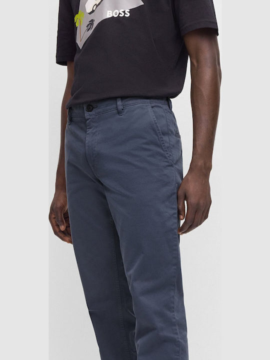 Schino Slim Hose Chino Elastisch in Schlanker Passform Marineblau