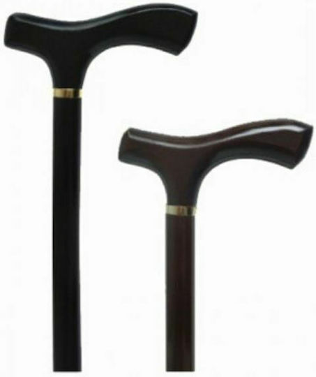 Kifidis Orthopedics Baston De Mers Baston Din Lemn Cu Mâner Anatomic Negru 0467.9.150.1