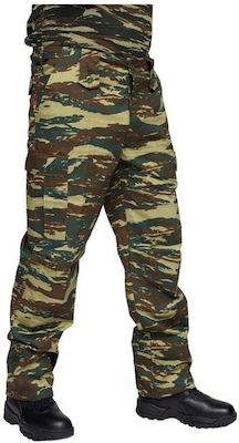 Ergo 011 Pantaloni Militari Camuflaj grecesc în Culoare Kaki