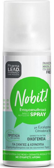 Pharmalead Game Over Nobit Set with Insect & Pest Repellents Spray Insect & Pest Repellent Spray 100ml Insect & Pest Repellent Stickers 24pcs & Disinfectant Roll-On for After Bite 20ml 120ml 24pcs