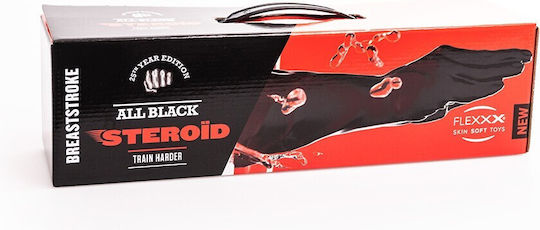 All Black Steroid Fist Breaststroke Dildo Μαύρο 36cm