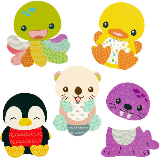 Infantino Mix & Match Bath Sticker Παιχνίδι Μπάνιου για 4+ Μηνών 12τμχ