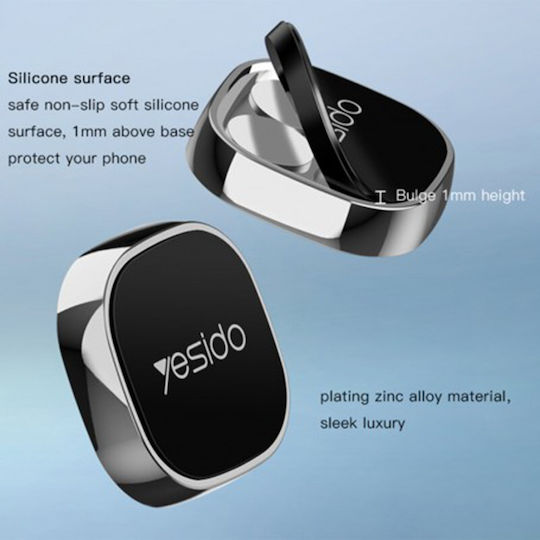 Yesido C81 Suport Auto pentru Telefon Mobil cu Magnet Negru