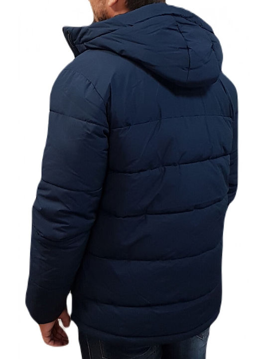 Jack & Jones Herren Winter Jacke Puffer Navy Blazer