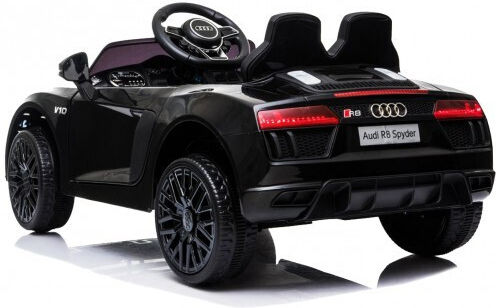 Audi R8 Spyder Două Locuri cu Telecomandă Licențiat 12 Volți Negru