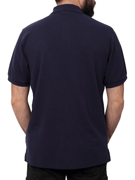 Franklin & Marshall Men's Short Sleeve Blouse Polo Navy