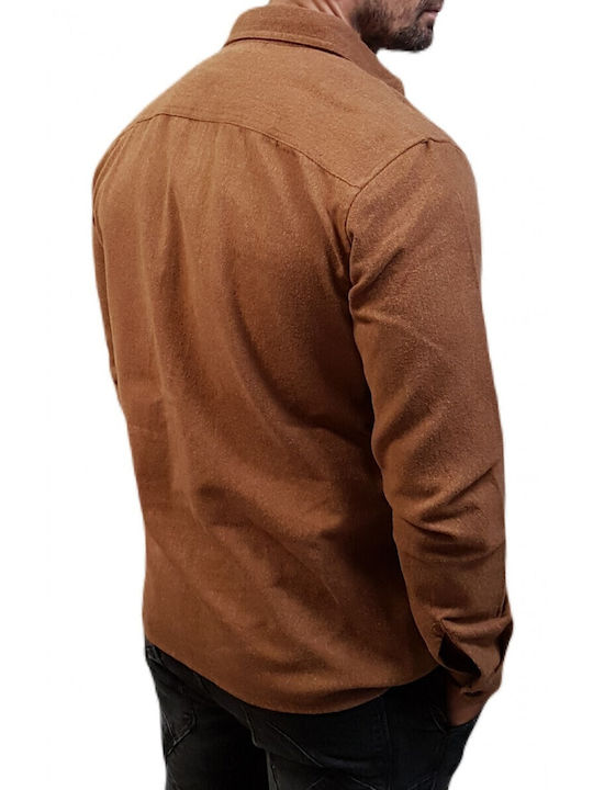 Jack & Jones Zeichenfolge Overshirt Foundue Fudge