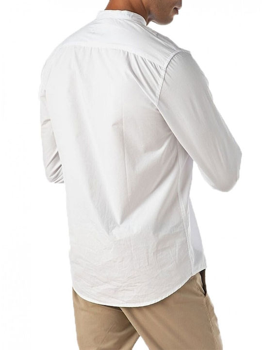 Brokers Jeans Men's Shirt Long Sleeve Cotton White