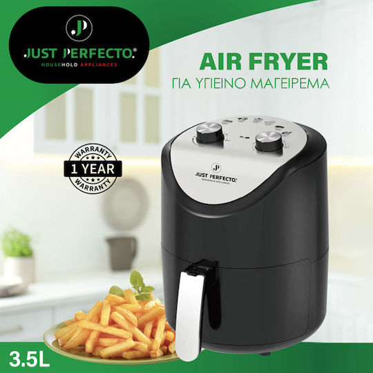 Just Perfecto Just Perfecto Air Fryer 3.5lt Μαύρο