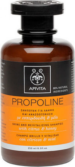 Apivita Shine & Revitalizing Orange Honey Σαμπουάν Αναδόμησης/Θρέψης & Λάμψης για Όλους τους Τύπους Μαλλιών 250ml