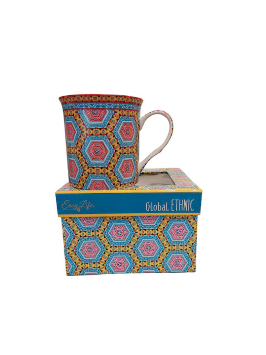 Marva Bora Bora Porcelain Cup Multicolour 300ml