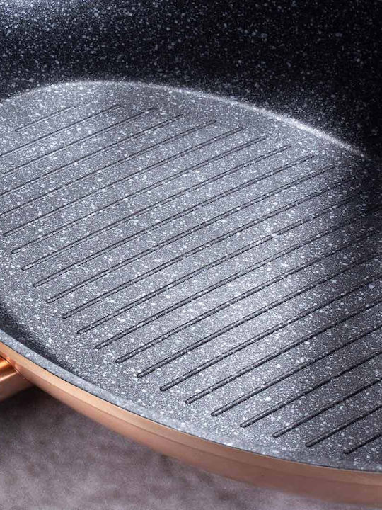 Berlinger Haus Metallic Line Grill made of Aluminum with Stone Coating 35cm