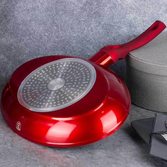 Berlinger Haus Burgundy Edition Grill made of Aluminum with Stone Coating 35cm