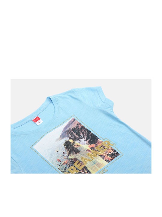 Joyce Kids Blouse Short Sleeve Light Blue