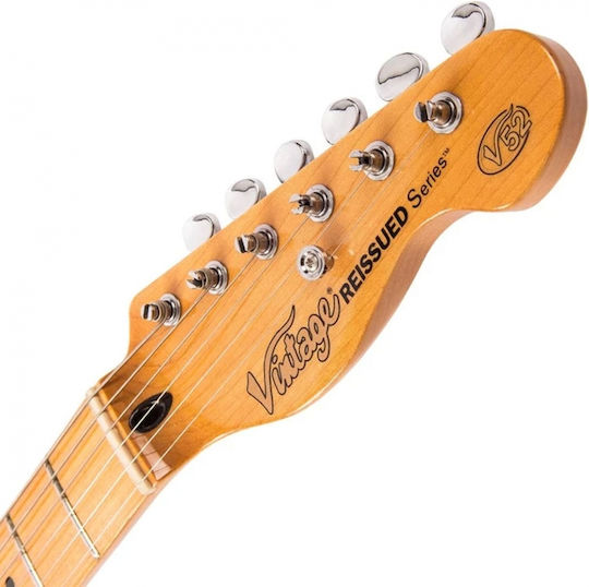 Vintage V52 ReIssued Ηλεκτρική Κιθάρα T Style με SS Διάταξη Μαγνητών Butterscotch