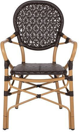 Καρέκλα Bamboo Look Καφέ 56x62x95εκ.