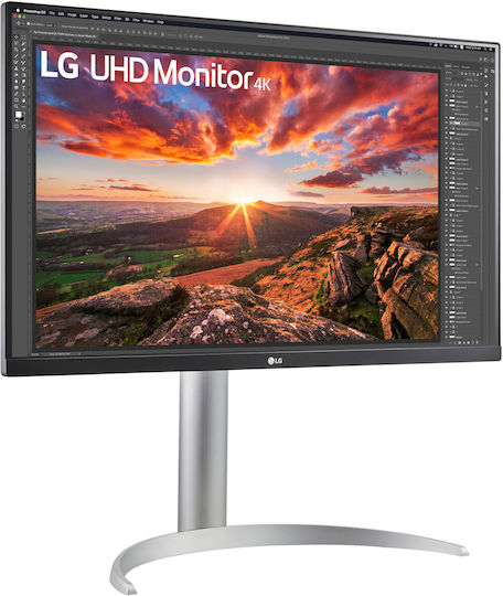 LG 27UP85NP-W IPS HDR Монитор 27" 4K 3840x2160 с Време за Реакция 5мс GTG